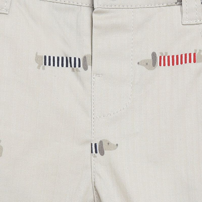 Boys Medium Natural Long Woven Trousers image number 2